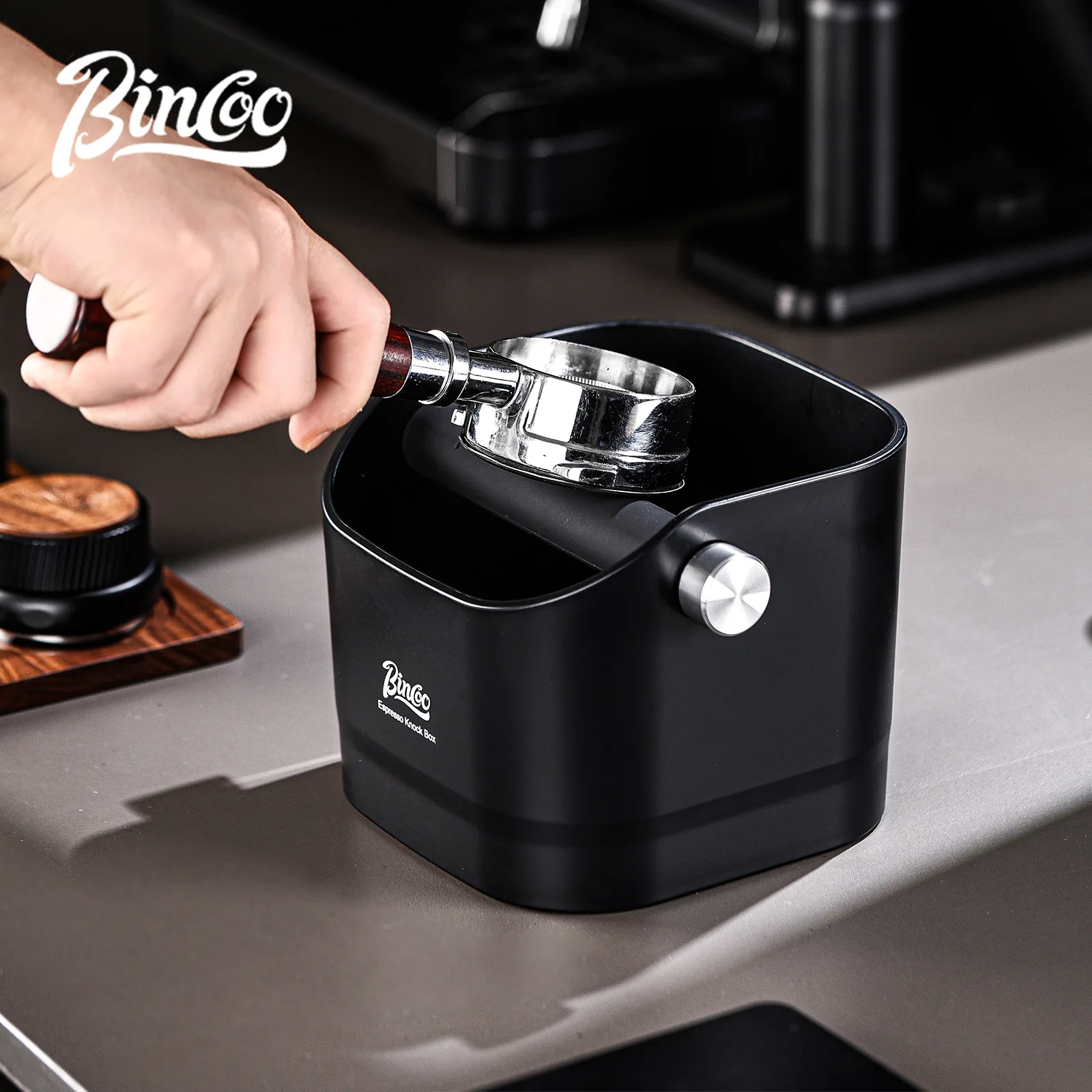 Coffee Equipment Organizer - Bincoo Coffee Knock Box 0.8L Espresso