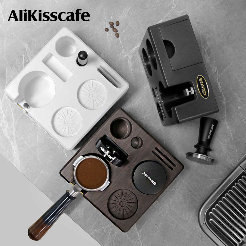 Coffee Equipment Organizer - AliKisscafe Coffee Tamping Station Portafilter Holder