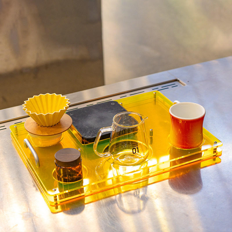 Coffee Equipment For Cafe - Acrylic coffee tray, used to store