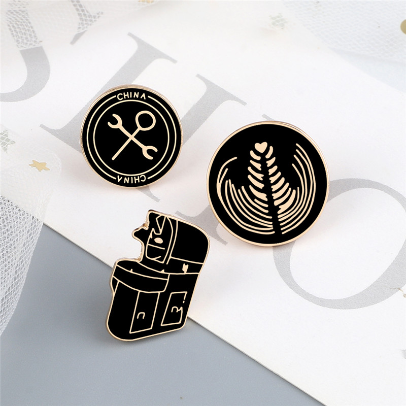Vintage Coffee Machine Brooche - Vintage Coffee Equipment ulasan dan harga
