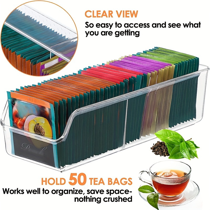 1pc Clear Tea Bag Organizer Bo - Coffee Equipment Organizer ulasan dan harga