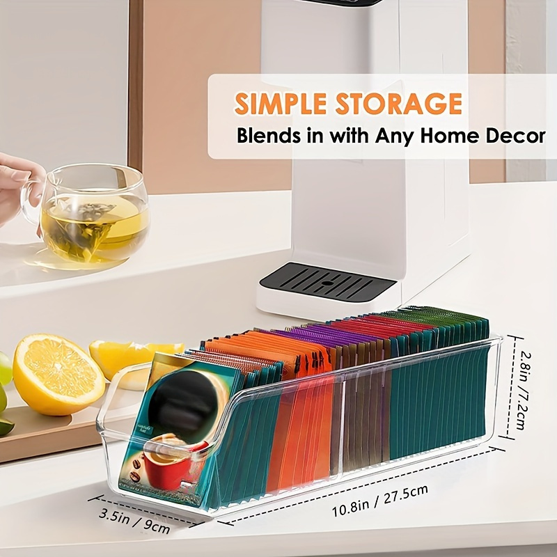 1pc Clear Tea Bag Organizer Bo - Coffee Equipment Organizer ulasan dan harga