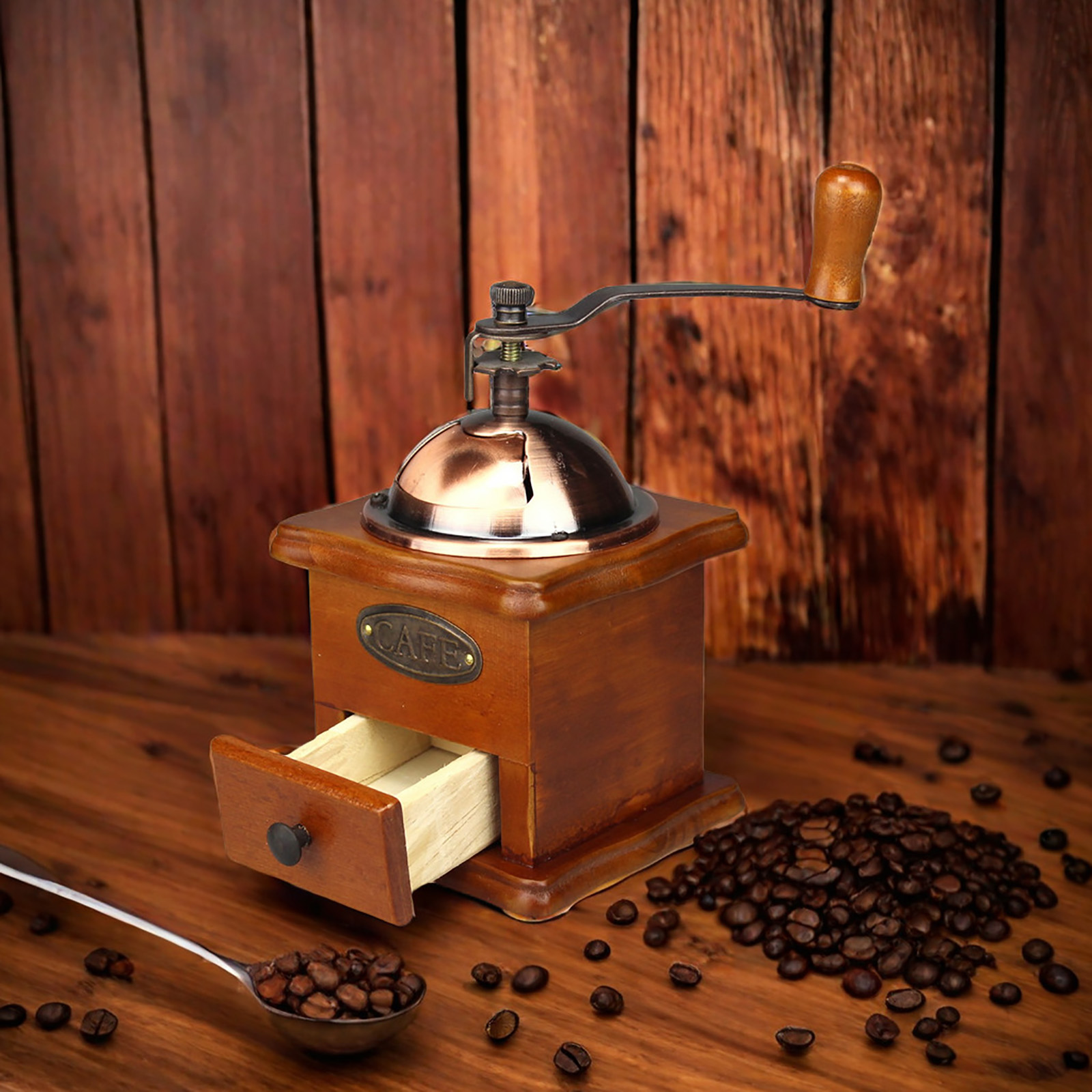 Antique Manual Coffee Grinder  - Vintage Coffee Equipment ulasan dan harga