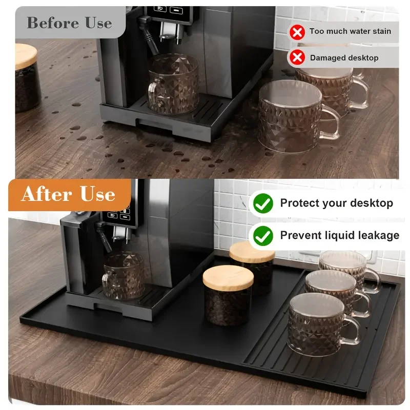 2-in-1 Silicone Coffee Bar Mat - Coffee Equipment Organizer ulasan dan harga