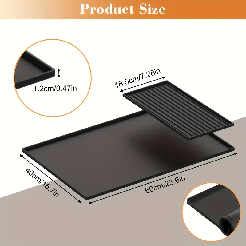 2-in-1 Silicone Coffee Bar Mat - Coffee Equipment Organizer ulasan dan harga