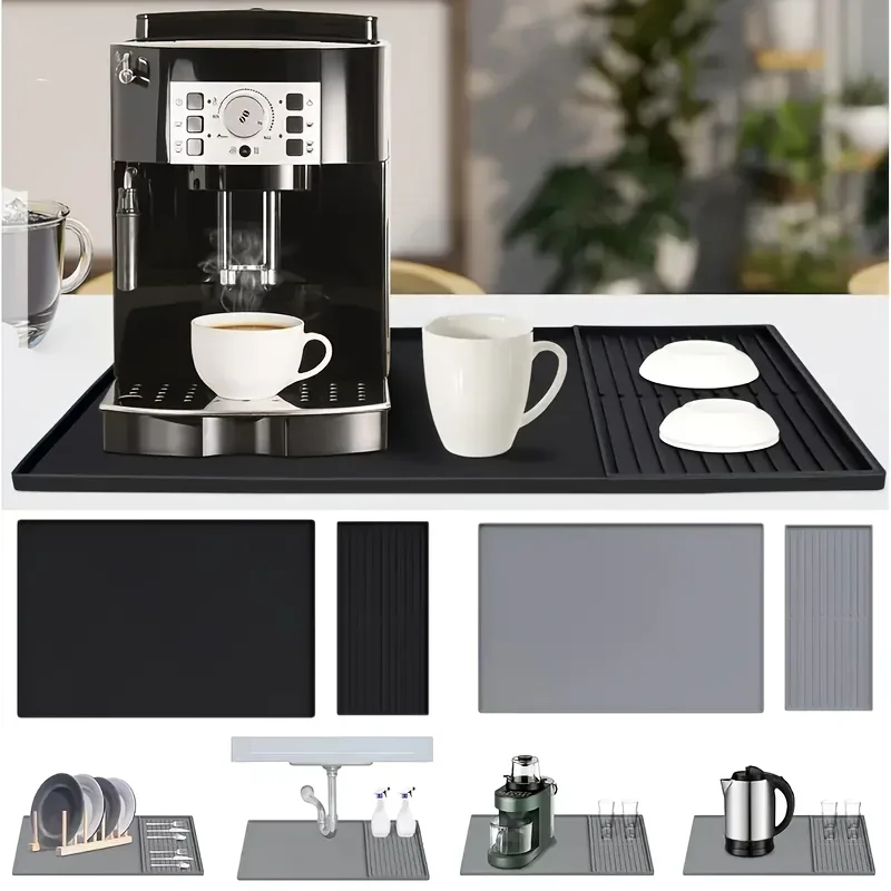 2-in-1 Silicone Coffee Bar Mat - Coffee Equipment Organizer ulasan dan harga