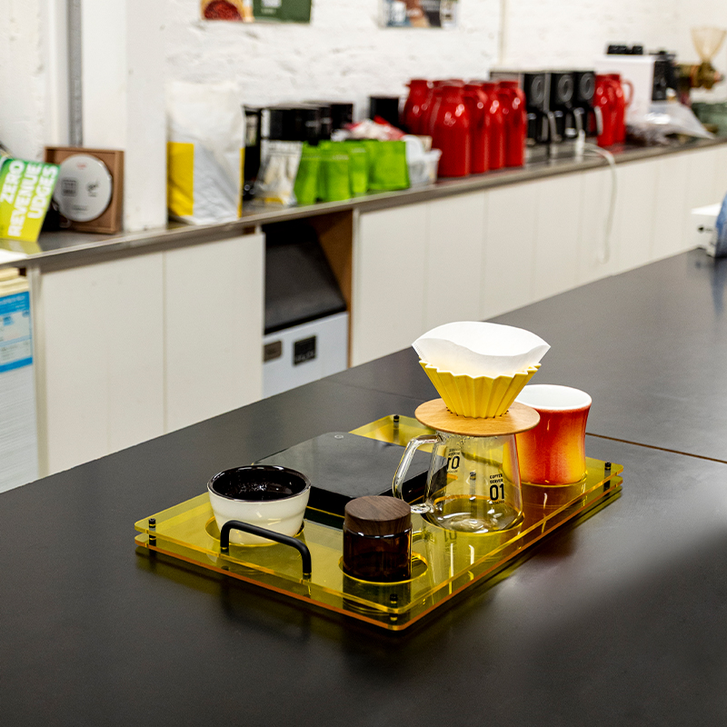 Acrylic coffee tray, used to s - Coffee Equipment For Cafe ulasan dan harga