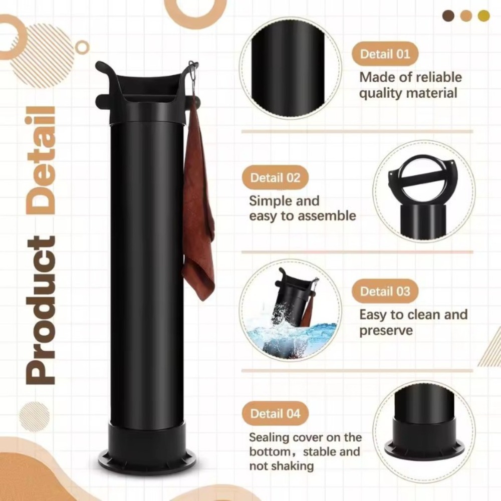Large Capacity Coffee Knock Bo - Coffee Equipment Organizer ulasan dan harga